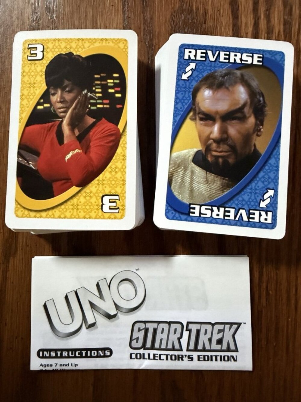 Star Trek Collector's Edition Uno Card Game Tin Fundex Games 112 Cards Complete - Picture 3 of 3